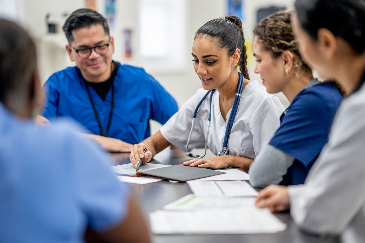 team of nurses care planning