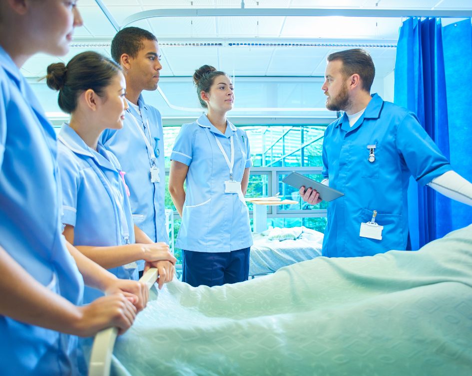 nurse educator teaching students