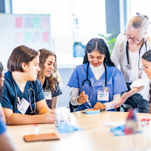 undergraduate nurses in class